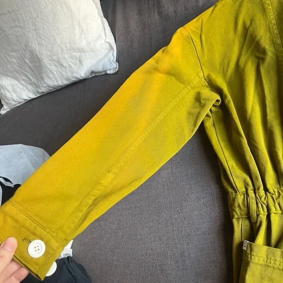 Big Bud Press Long Sleeve Jumpsuit - Yellow - XS - Picture 3 of 5